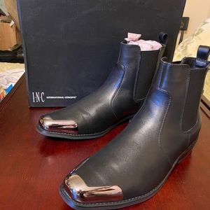 I.N.C. 'Phoenix' Toe Plate Western Boots Leather